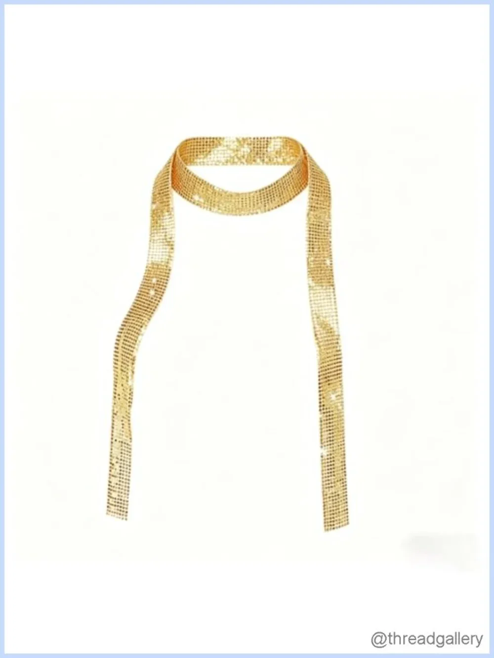 Sequin Sparkly Scarf Neck Tie Party Accessory 59IN Lightweight